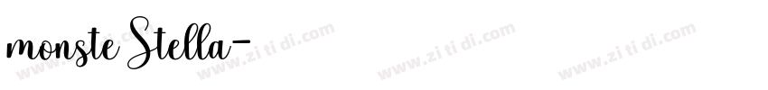 monste Stella字体转换